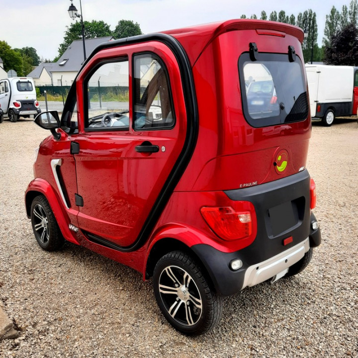 AUTO SANS PERMIS ELECTRIQUE E-PAULINE ROUGE