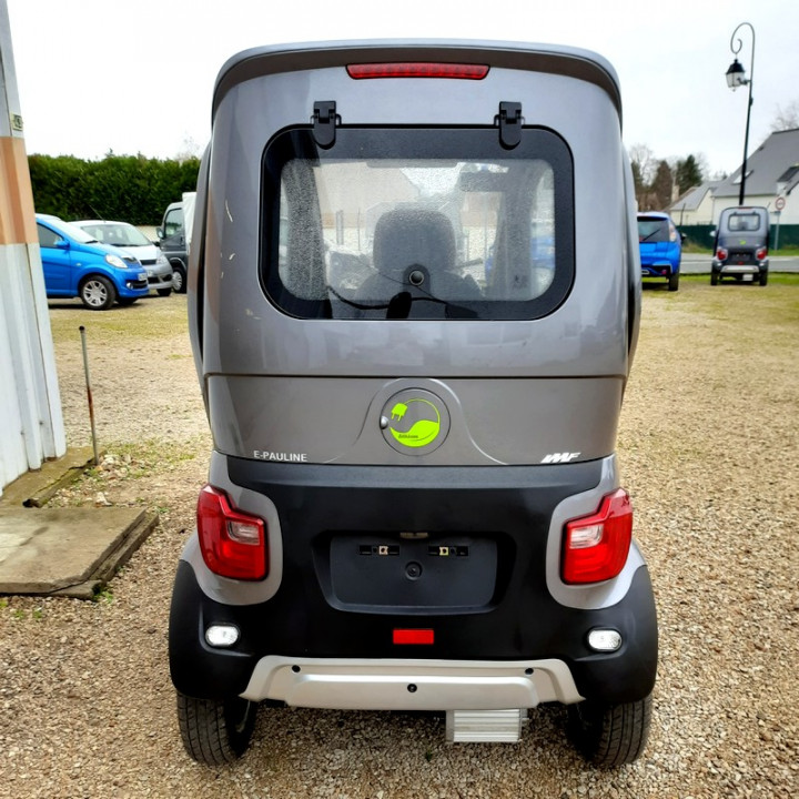 AUTO SANS PERMIS ELECTRIQUE E-PAULINE GRISE