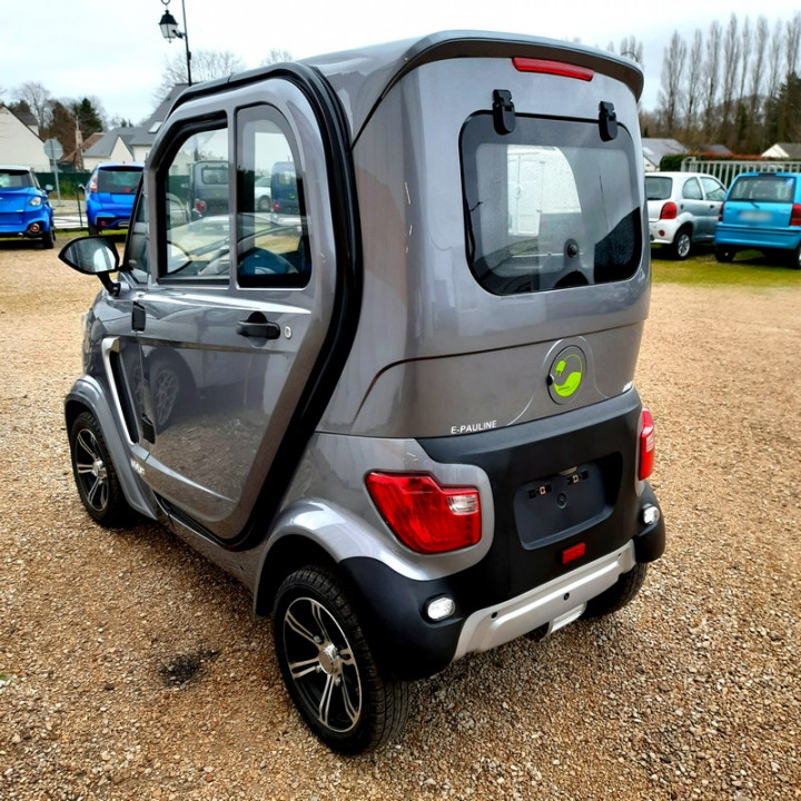 AUTO SANS PERMIS ELECTRIQUE E-PAULINE GRISE