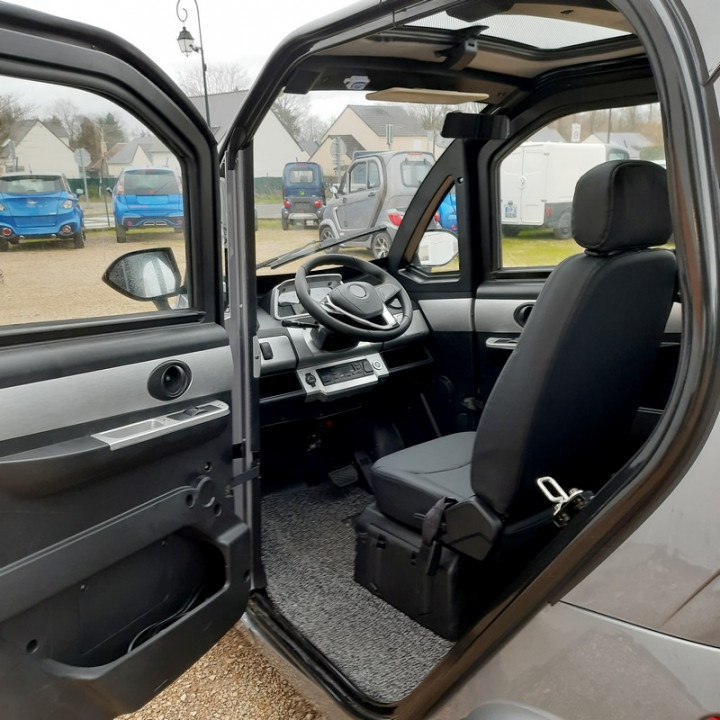 AUTO SANS PERMIS ELECTRIQUE E-PAULINE GRISE