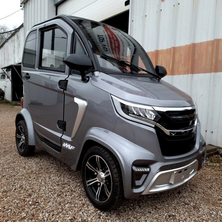 AUTO SANS PERMIS ELECTRIQUE E-PAULINE GRISE